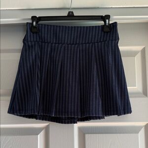 Stripe Pleated Skirt